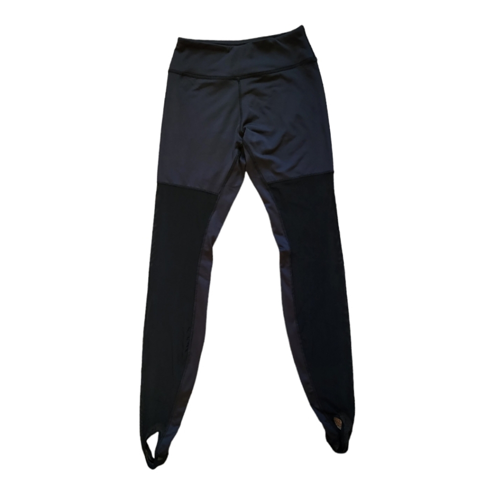 Mesh Stirrup Leggings Black Yoga Pants Size XS - Picture 3 of 5